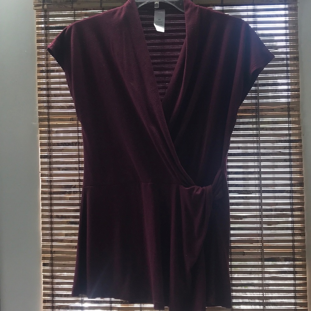 Burgundy blouse